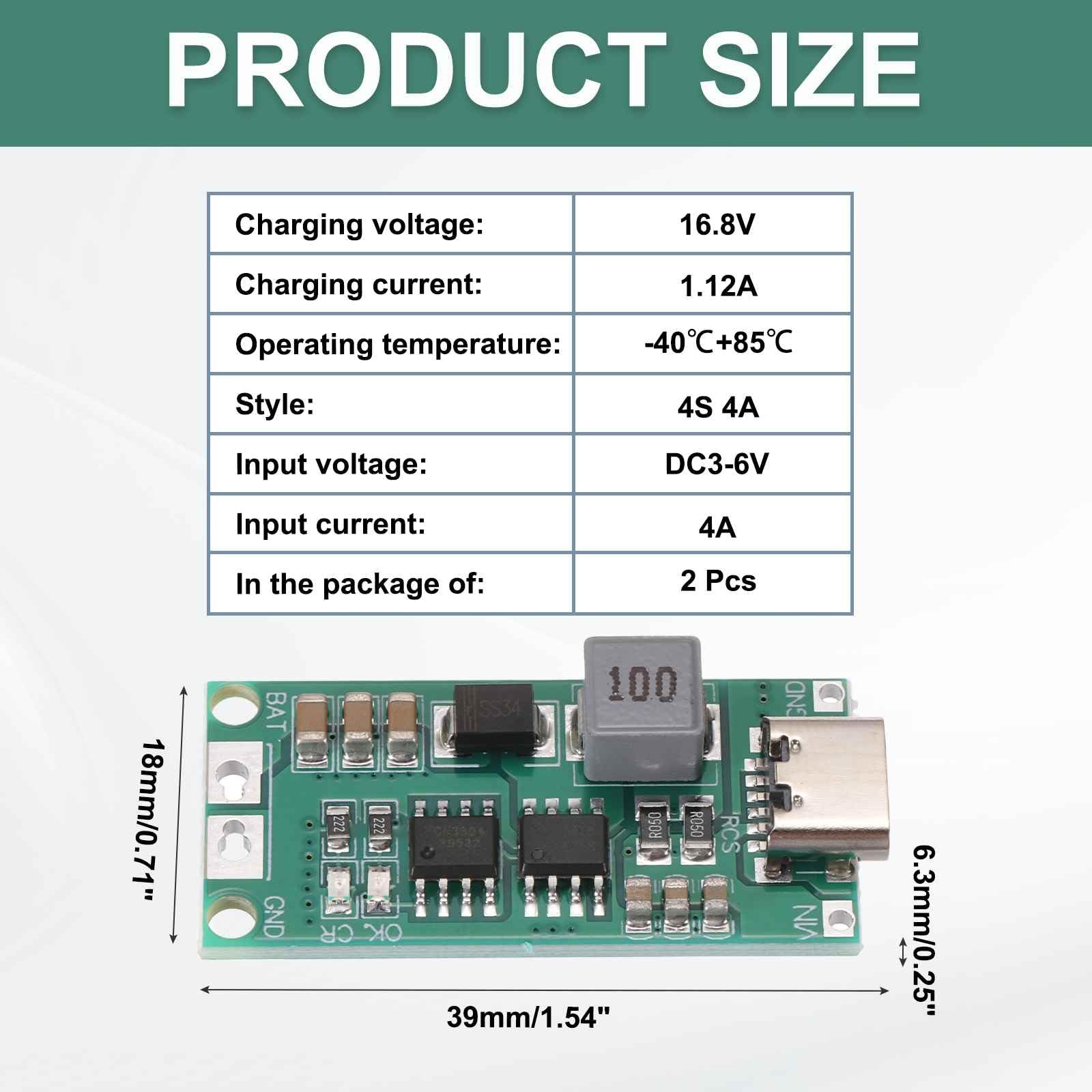Amazon.com: MECCANIXITY 2pcs Lithium Battery Boost Charging Module
